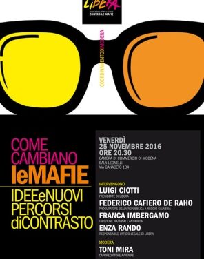 Modena – Come cambiano le mafie: Idee e nuovi percorsi di contrasto