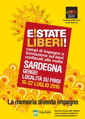 Gergei Su Piroi – “E!state Liberi!”: campo di impegno e formazione promosso da Libera