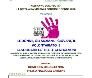 Mogoro – Le donne, gli anziani, i giovani, il volontariato e la solidarietà tra generazioni