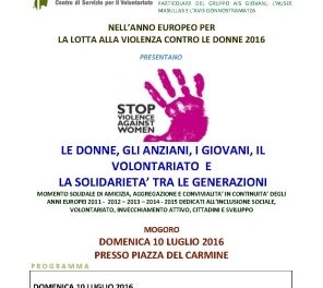 Mogoro – Le donne, gli anziani, i giovani, il volontariato e la solidarietà tra generazioni