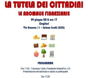 Cagliari – La tutela dei cittadini – Le anomalie finanziarie