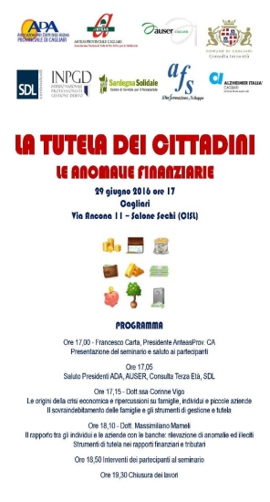 Cagliari – La tutela dei cittadini – Le anomalie finanziarie