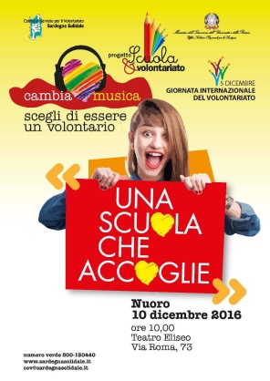 Nuoro – Scuola e Volontariato: Cambia Musica! Scegli di essere un Volontario!