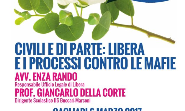 Cagliari – Civili e di parte. Libera e i processi contro le mafie (Ist Buccari-Marconi)