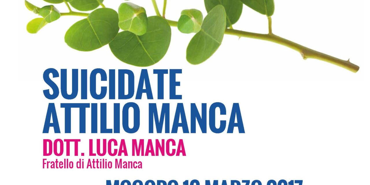 Mogoro – Suicidate Attilio Manca