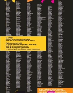 XXII Giornata della memoria e dell’impegno in ricordo delle vittime delle mafie