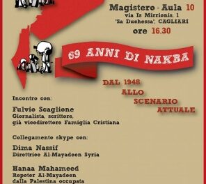 Cagliari – 69 anni di Nakba