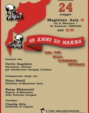 Cagliari – 69 anni di Nakba