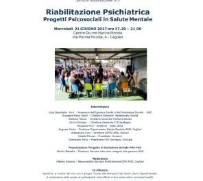 Cagliari – Riabilitazione Psichiatrica. Progetti Psicosociali in Salute Mentale