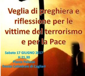 Cagliari – Veglia di preghiera e riflessione per le vittime del terrorismo e per la pace