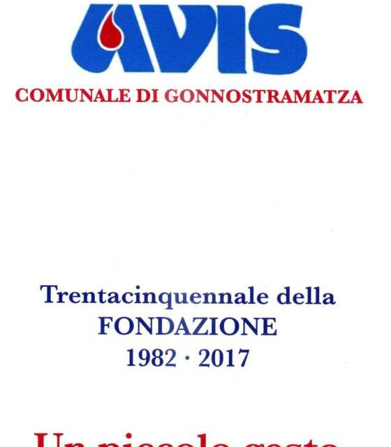 Gonnostramatza – Avis Comunale: 35° anniversario di fondazione