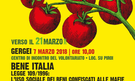 Gergei Su Piroi – Bene Italia.Legge 109/96: l’uso sociale dei beni confiscati alle mafie