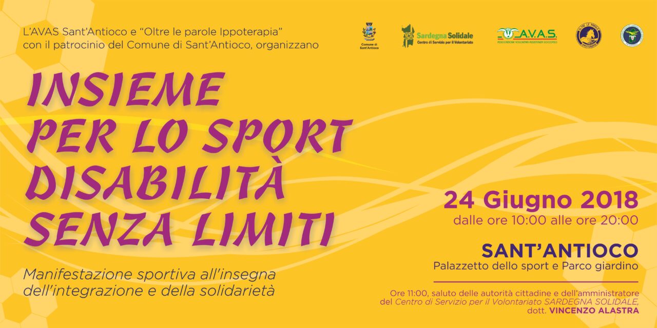 Sant’Antioco – Insieme per lo sport, Disabilità senza limiti