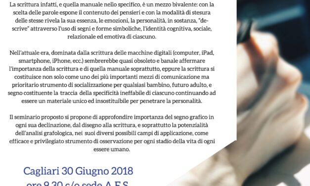 Cagliari – Percorsi di vita e dinamiche grafologiche