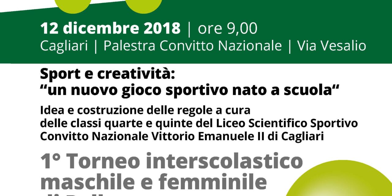 Cagliari – Sport e creatività: “un nuovo gioco sportivo nato a scuola“