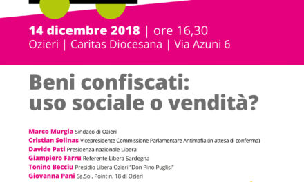 Ozieri – Liberaidee. Beni confiscati: uso sociale o vendita?