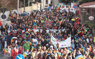 Don Ciotti: “Dobbiamo diventare lottatori di speranza. Resistere, perché resistere significa esistere”. In migliaia alla 32esima Marcia della Pace a Villacidro