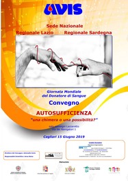 Cagliari – Giornata Mondiale del Donatore di Sangue. Convegno “AUTOSUFFICIENZA: una chimera o una possibilità?”