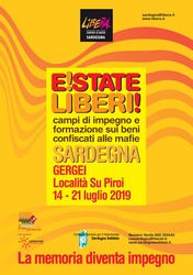 Su Piroi – E!state Liberi! Campo di impegno e formazione su un bene confiscato – Programma