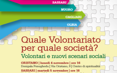Quale Volontariato per quale società? Volontari e nuovi scenari sociali – Incontri di studio e formazione nel territorio