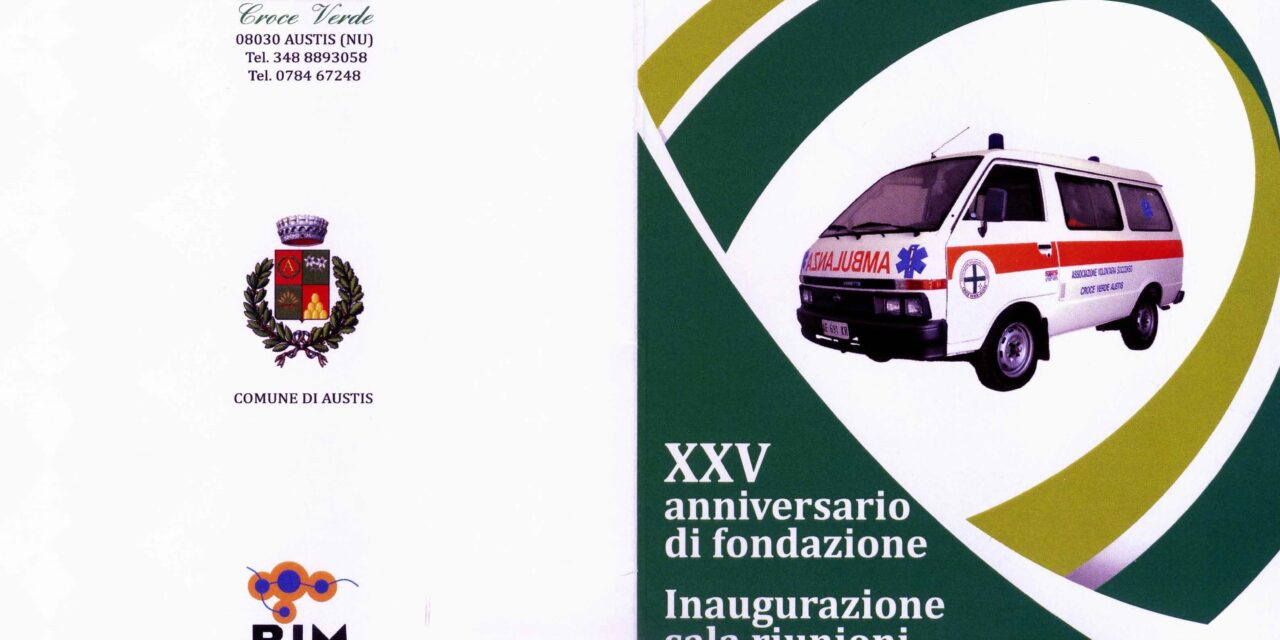Austis     25° anniversario di fondazione della Croce Verde