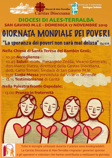 San Gavino Monreale – Giornata mondiale dei poveri