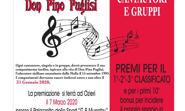 Ozieri – No alle Mafie. Parole e musica per Don Pino Puglisi