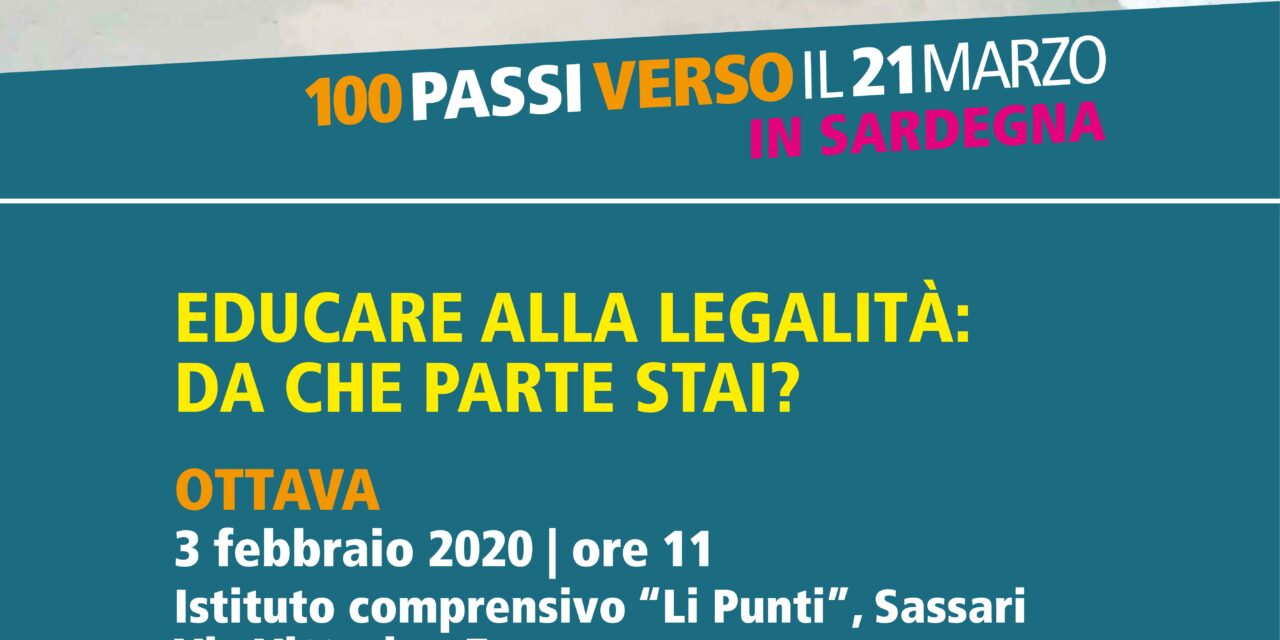 Ottava (ss) – Educare alla legalita’. da che parte stai?