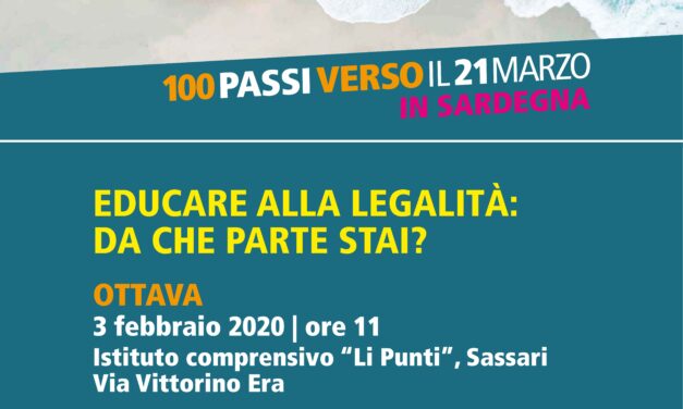 Ottava (ss) – Educare alla legalita’. da che parte stai?