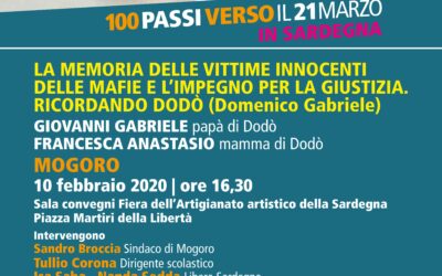 MOGORO – LA MEMORIA DELLE VITTIME INNOCENTI DELLE MAFIE E L’IMPEGNO PER LA GIUSTIZIA. RICORDANDO DODÒ