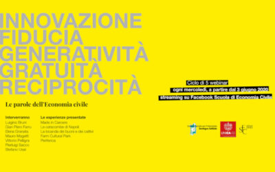 LE PAROLE DELL’ECONOMIA CIVILE – Aperte le iscrizioni ai Webinar di formazione