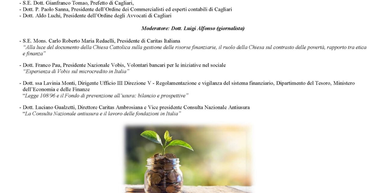 Cagliari – Dal globale al locale: gli strumenti di finanza etica e la testimonianza ecclesiale