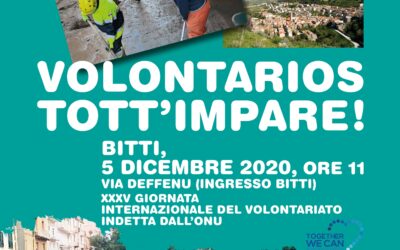 BITTI, 05 DICEMBRE 2020 – XXXV GIORNATA INTERNAZIONALE DEL VOLONTARIATO