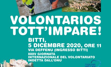 BITTI, 05 DICEMBRE 2020 – XXXV GIORNATA INTERNAZIONALE DEL VOLONTARIATO