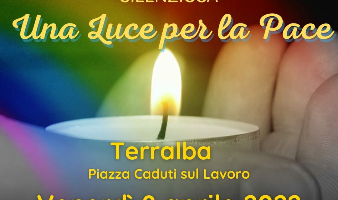 Terralba – Una Luce per la Pace. Fiaccolata silenziosa