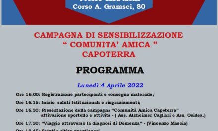 Capoterra – Campagna di sensibilizzazione “Comunità Amica”