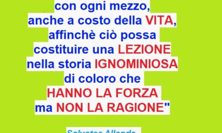 La storia ignominiosa di coloro che hanno la forza ma non la ragione