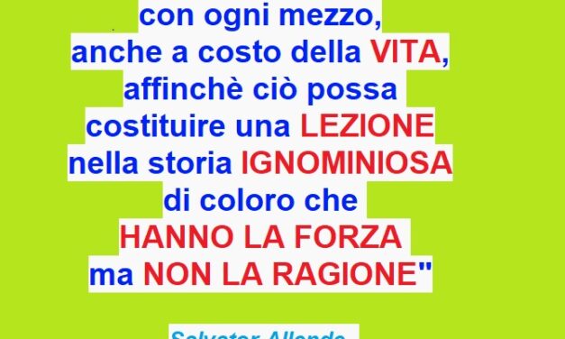 La storia ignominiosa di coloro che hanno la forza ma non la ragione