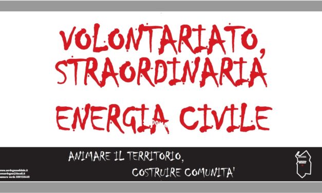 Volontariato, straordinaria energia civile. Animare il territorio, Costruire comunità