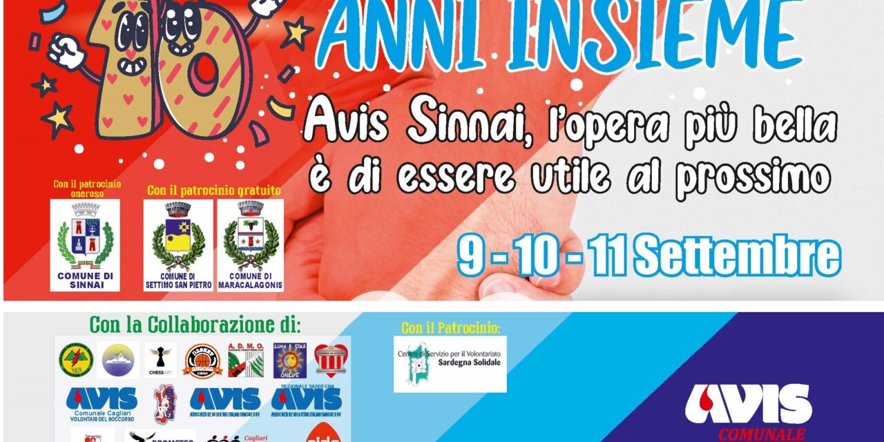 SINNAI – AVIS, DIECI ANNI INSIEME