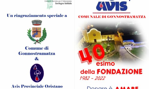 Gonnostramatza – 40 Anni di AVIS