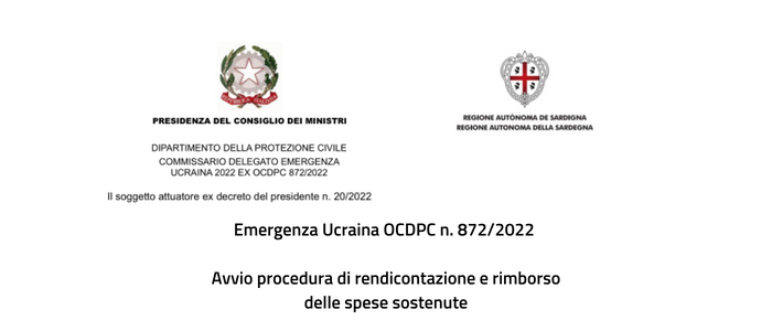 Avviso per l’avvio della procedura di rendicontazione e rimborso delle spese sostenute per le attività di accoglienza e assistenza alla popolazione ucraina