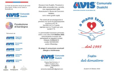 DUALCHI – AVIS COMUNALE – FESTA DEL DONATORE E 27° DI FONDAZIONE