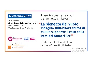 L’AQUILA – PRESENTAZIONE Progetto di ricerca “La pienezza del vuoto”