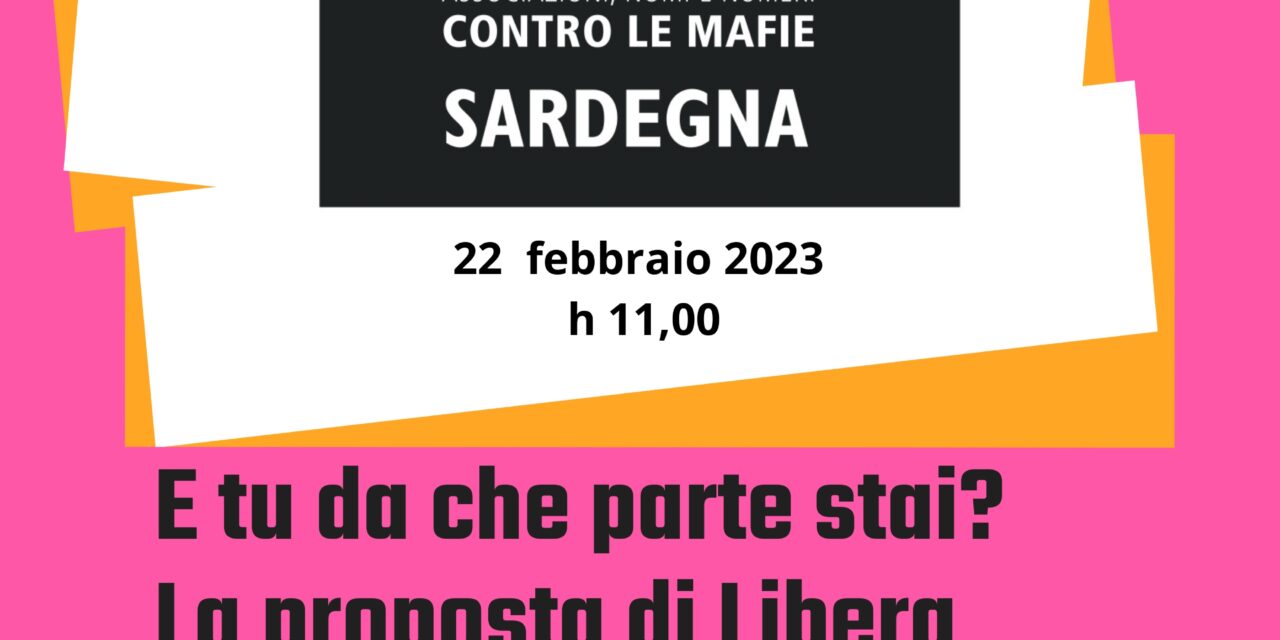 Libera Contro le Mafie – Incontro Dibattito