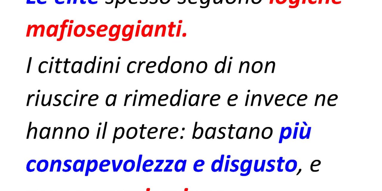 Crimini dei potenti, <strong>Ciotti: “Possiamo cambiare”</strong>