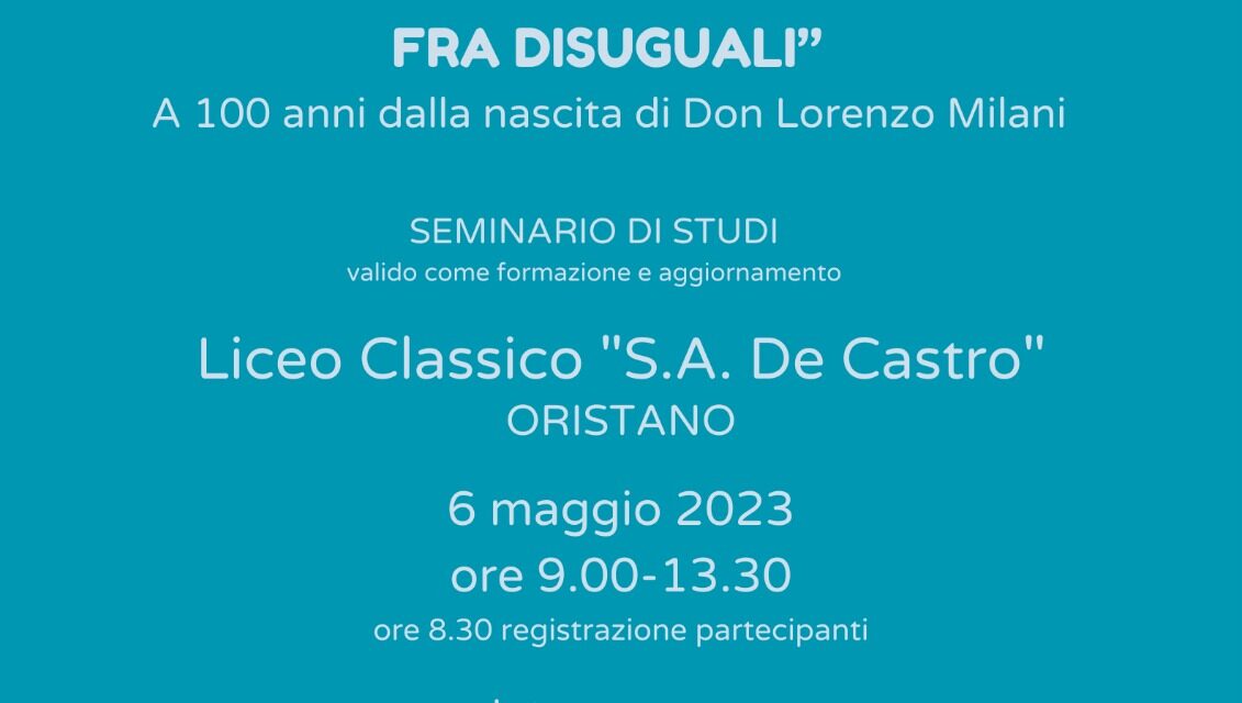 Oristano – A 100 anni dalla nascita di Don Lorenzo Milani
