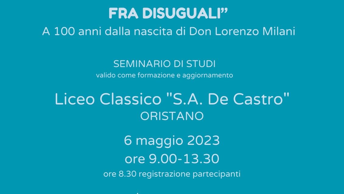 Oristano – A 100 anni dalla nascita di Don Lorenzo Milani