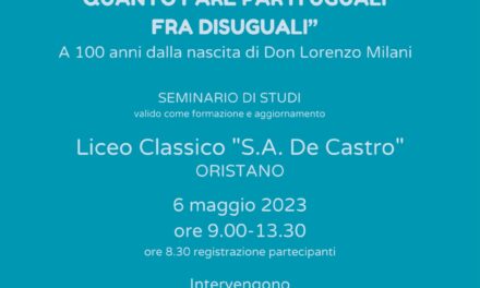 Oristano – A 100 anni dalla nascita di Don Lorenzo Milani