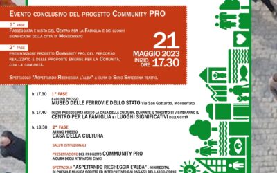 Monserrato – Incontro finale del progetto nazionale “Community PRO”